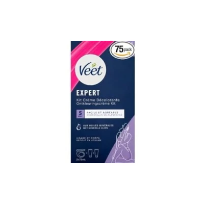Imagen de Veet Crème Décolorante Visage et Corps 2 flacons de 75 ml