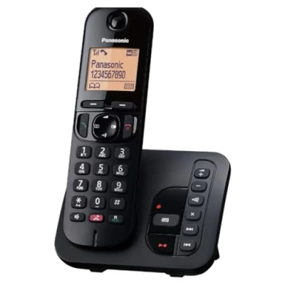 Imagen de Panasonic Teléfono inalámbrico Digital KX TGC260: contestador automático de 18 Minutos, botón Bloqueo Llamadas dedicado, Pantalla Matriz Puntos fácil Leer y Altavoz Manos Libres