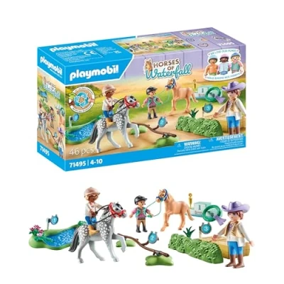 Imagen de PLAYMOBIL Horses of Waterfall 71495 Torneo de Ponis, emocionantes competiciones para jóvenes campeones, con amplios Accesorios, detallados Juguetes niños a Partir 4 años