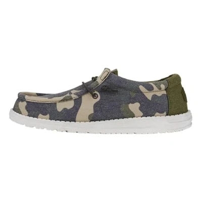 Imagen de Hey Dude Wally Washed Zapatos con cordones, Hombre, Talla: 42, Camo