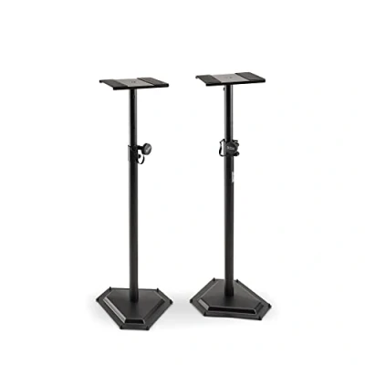 Imagen de Soporte de monitor base hexagonal en escenario
