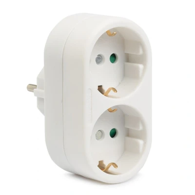 Imagen de Enchufe adaptador (bidireccional, 16A blanco)