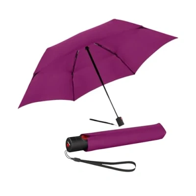 Imagen de Knirps Paraguas de bolsillo Ultra U.200 Medium Duomatic Encendido automático Resistente a las tormentas al viento, frutas del bosque, medium,