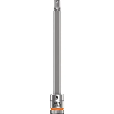 Imagen de WERA 05003336001 8740 A HF Hex Plus 5,0 x 100 mm Vaso de punta Zyklop con función retención 1/4&quot;