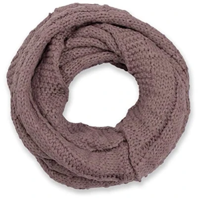 Imagen de styleBREAKER fular de tubo punto a cuadros, fino monocolor, chal invierno, unisex 01018154, color:Malva