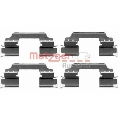 Imagen de METZGER 109 1649 Kit de accesorios, pastillas frenos MERCEDES BENZ: Clase B, C Berlina, Coupé, RENAULT: Kangoo II Express