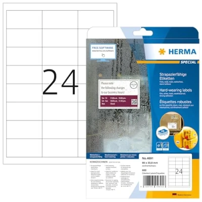 Imagen de Herma 4691 Etiquetas multiuso, blanco