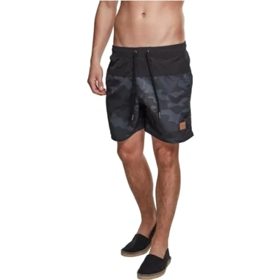 Imagen de Urban Classics Block Bañador, Hombre, Talla: 4XL, Blk/darkcamo