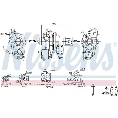Imagen de Turbocompresor, sobrealimentación NISSENS 93514