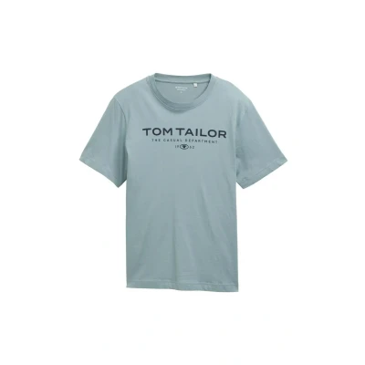 Imagen de TOM Tailor TEE Print Camiseta estampada, Hombre, Talla: Small, Grey mint