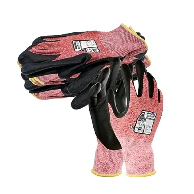 Imagen de NITREX 255RP guantes de manejo general, 5 pares revestimiento palma poliuretano a base agua, sostenibles, para pantalla táctil, talla 9, grande