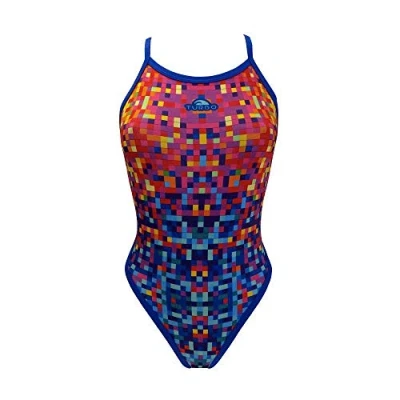 Imagen de Turbo Bañador Mujer PIXELS REVOLUTION Tira estrecha doble capa (dt. Gr.40 2XL)