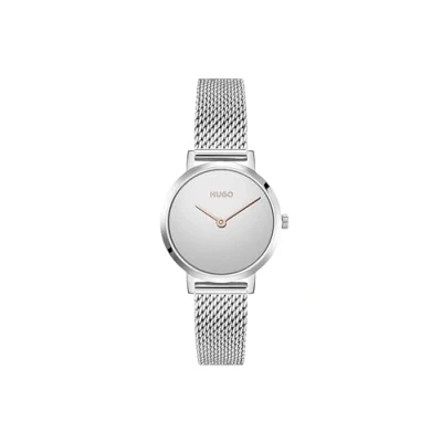 Imagen de HUGO Reloj Analógico de Cuarzo para mujer con correa malla acero inoxidable plateada 1540084