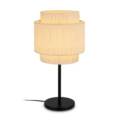 Imagen de Briloner Lámpara de mesa Papper, color natural, rafia, altura 50 cm