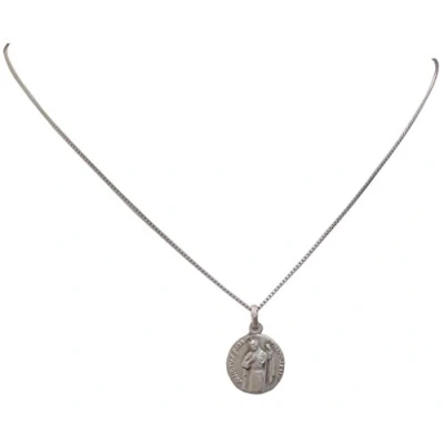 Imagen de Medalla de San Judas Tadeo Apóstol plata Maciza 925 con cadena