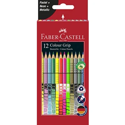 Imagen de Faber Castell 201569 Estuche de cartón con 12 lápices Grip