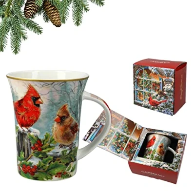 Imagen de Carmani taza de Navidad, fiesta festiva para té, café, chocolate caliente decorada con temática navideña 350 ml