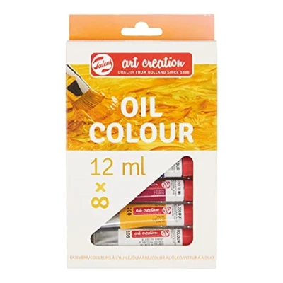 Imagen de Talens Art Creation Set de Pintura al óleo para principiantes con 8 colores (tubos 12 ml) adultos