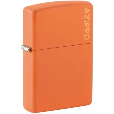 Imagen de Zippo Classic Orange Matte with Logo Pocket Lighter Encendedor de Bolsillo, Mujer, Talla Única