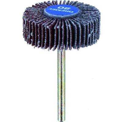 Imagen de Disco de láminas Dremel 504 (4,8 mm, grano 80), accesorio herramienta rotativa para lijar, eliminar material ligero y alisar el acabado