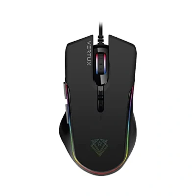 Imagen de Vertux Assaulter Ratón Gaming con Cable GameCharged, Ajustable a 10,000 dpi, LED Lumi Personalizable, 7 Botones Programables