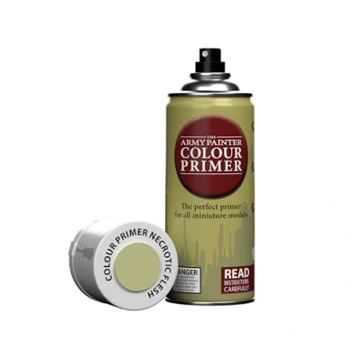 Imagen de The Army Painter, Colour Primer Necrotic Flesh, 400 ml Pintura Modelismo Spray Carne Necrótica Imprimacion Plastico Miniaturas para Warhammer Figuras y D&amp;D Miniatures
