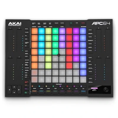 Imagen de Akai Professional APC64 Controlador MIDI Ableton con 8 cintas táctiles, secuenciador por pasos, 64 pads RGB sensibles, CV Gates, E/S MIDI, USB C