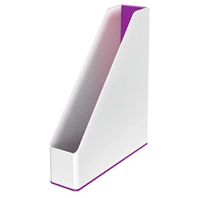 Imagen de Leitz Revistero WOW de con combinación dual color, Blanco/Púrpura