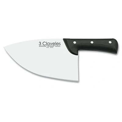 Imagen de 3 Claveles Hachuela Chuletero, Acero Inoxidable, Multicolor, 23.1 cm