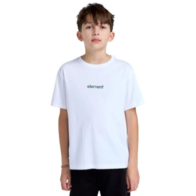 Imagen de Element Simple LOGO Unisex Camiseta estampada para niños, Talla: 12a, Optic white
