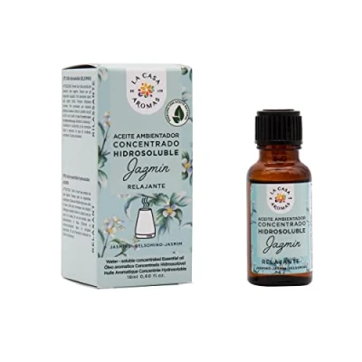 Imagen de La Casa de los Aromas Aceite Hidrosoluble Jazmín Aromático Concentrado Esencia Perfumada Natural Relajante Fragancia para Aromaterapia, Hogar 15 ml