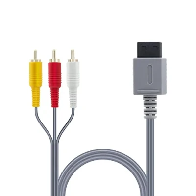 Imagen de Mcbazel Cable de audio y vídeo compuesto AV para Wii U consola
