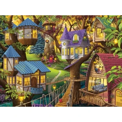 Imagen de Ravensburger Twilight in The Treetops Rompecabezas de 1500 piezas para adultos 12001009 Herramientas hechas a mano, fabricado en Alemania, cada pieza encaja perfectamente