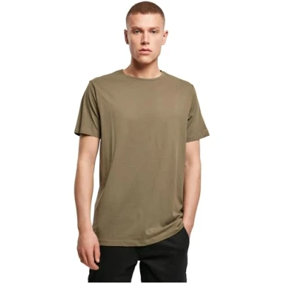 Imagen de Build Your Brand By005 light T Shirt Round Neck Camiseta, Verde Oliva, S para Hombre