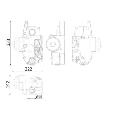 Imagen de MAHLE ORIGINAL CLC 310 000S Radiador de aceite con juntas, alojamiento del filtro
