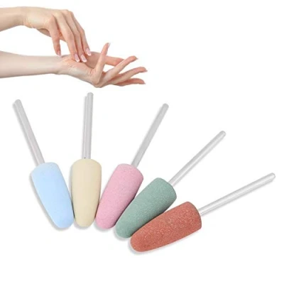 Imagen de Juego de 5 brocas silicona para manicura uñas, profesional limadora pulidora, aparatos