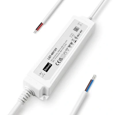 Imagen de illuburg Transformador LED 12V 40W Impermeable IP67 Sin Parpadeo para Tira Fuente de Alimentación Driver