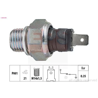 Imagen de EPS 1.800.006 Sensor de Presión Aceite M14x1,5 Made in Italy OE Equivalent RENAULT: 4 Familiar, Super 5 Hatchback, Rapid Furgón, SAAB: 9 3 Cabrio