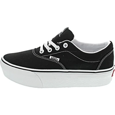 Imagen de Vans Doheny Platform, Zapatillas Mujer, Negro (Canvas/Black/White), 34.5 EU