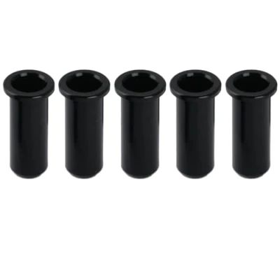 Imagen de Musiclily Pro 25,5mm Latón Férulas Casquillo Cuerda Bajo String Ferrules para Jazz Bass/Precision Bass, Negro (Set de 5)