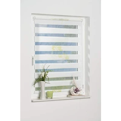 Imagen de K home Denia Klemmfix Estor Doble (sin Agujeros, plástico, Verde, Tela, 70 x 200 cm
