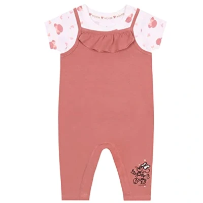 Imagen de Conjunto de bebé Color Rosa con Volantes Minnie Mouse Disney 3 6 Meses