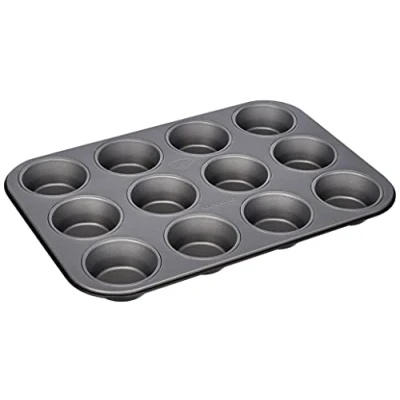 Imagen de Molde de magdalenas para horno 12 cavidades antiadherente, Bandeja hornear muffins, Fuente cupcakes, 38,5x26,5x3cm,Dr Oetker, 1ud.
