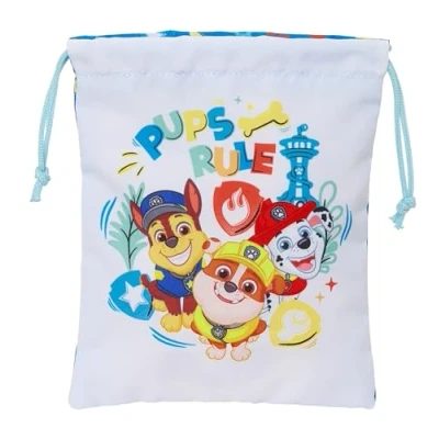 Imagen de Paw Patrol PUPS Rule Saquito Merienda Lunch Bag, Portatodo, Calidad y Máxima Resistencia, Porta Comida, Recreo, 20x25 cm, Color