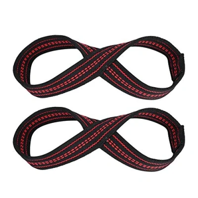 Imagen de VGEBY1 Correas en forma de 8, Figura 8 Straps, Correa levantamiento pesas, Protectores puños pesas para protección manos (M)