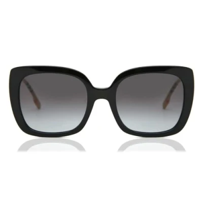 Imagen de Burberry Mujer BE4323 CAROLL 38538G Occhiali da sole Acetato Negro Gris Cuadrada Normal Sombreado
