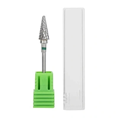 Imagen de Broca Manicura Brocas de CeráMica para Uñas, Fresas Torno Manicura, las Uñas Pulidor Taladro Set, Quitar Gel, AcríLico, CutíCula(verde)