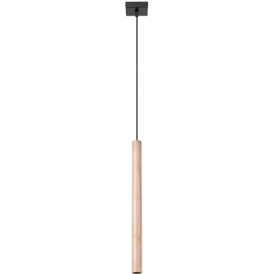 Imagen de SOLLUX lighting PASTELO 1 Lámpara colgante de madera Bombilla para colgar en la mesa comedor Casquillo G9 no incluida Lámparas y luminarias colgantes 3,5x3,5x120cm