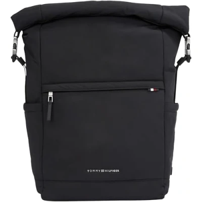 Imagen de Tommy Hilfiger Signature Rolltop Backpack Mochila, Hombre, Talla: One Size, Black