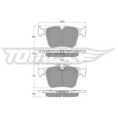 Imagen de TOMEX brakes TX 17 051 Juego de pastillas freno Eje trasero preparado para indicador desgaste MERCEDES BENZ: Clase C Berlina, GLC SUV, Coupé